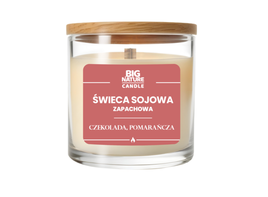 Świeca sojowa zapachowa Czekolada i Pomarańcza 155 g
