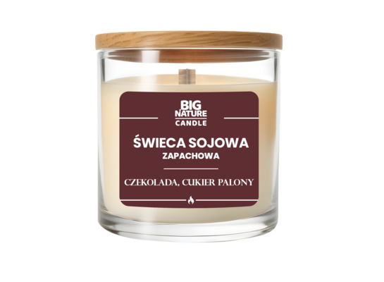 Świeca sojowa zapachowa Czekolada i Cukier Palony 155 g