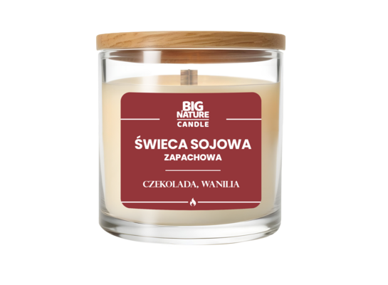 Świeca sojowa zapachowa Czekolada i Wanilia 155 g