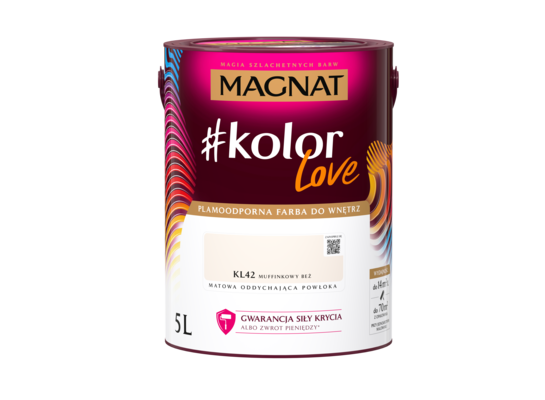 Farba #Kolor Love KL42 muffinkowy beż 5 l Magnat