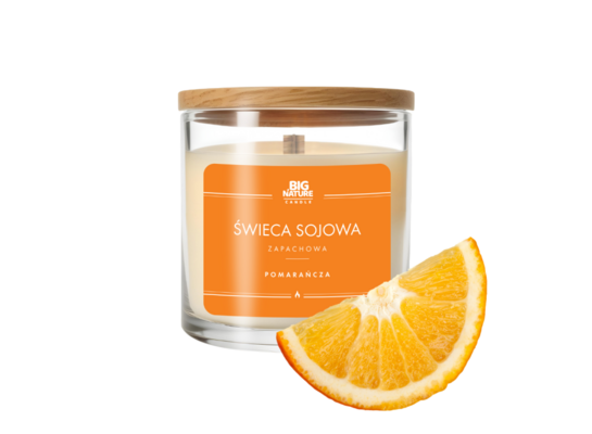 Świeca sojowa zapachowa Pomarańcza 150 g