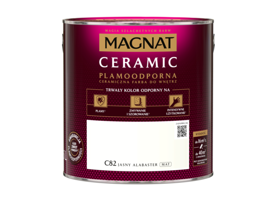Farba ceramiczna MAGNAT Ceramic jasny alabaster C82 2,5 l