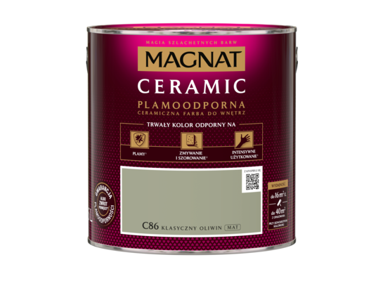 Farba ceramiczna MAGNAT Ceramic klasyczny oliwin C86 2,5 l