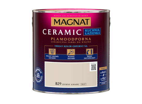 Farba ceramiczna MAGNAT Kitchen&Bathroom dymny kwarc B29 2,5 l