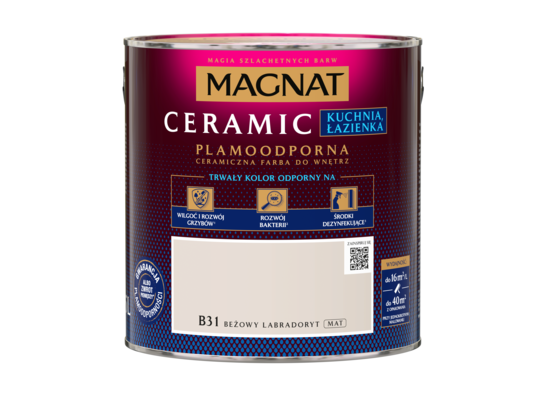 Farba ceramiczna MAGNAT Kitchen&Bathroom beżow labradoryt B31 2,5 l