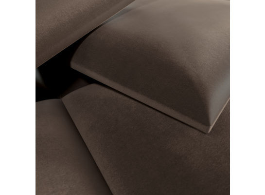Panel tapicerowany Duo Velve Choco 60 x 30 cm
