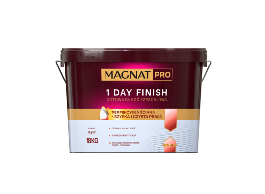Gładź szpachlowa 1Day Finish 18 kg Magnat Pro