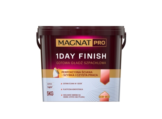 Gładź szpachlowa 1Day Finish 5 kg Magnat Pro