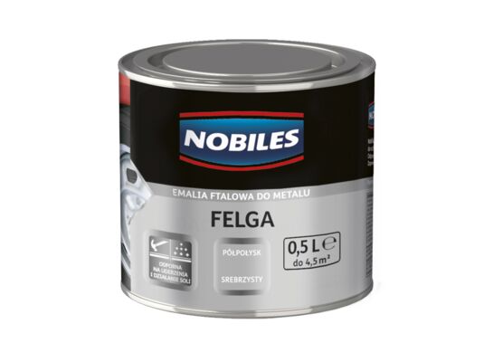 Farba alkidowa Felga Srebrzysta 0,5 l Nobiles