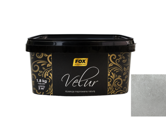 Tynk dekoracyjny VELUR 0009 Popiel 1,8 kg