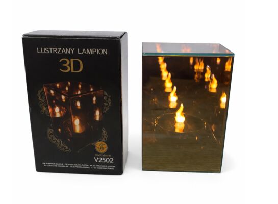 Lampka LED 10 x 15 cm czarna