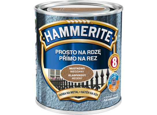 Farba Prosto Na Rdzę Miedziany Młotkowy 2,5 l Hammerite