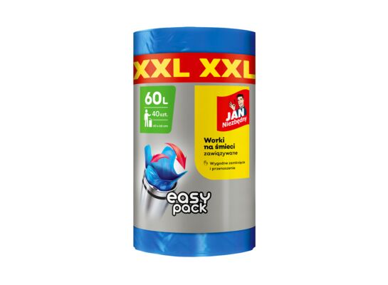 Worki EASY-PACK niebieski XXL 60 l 40 sztuk