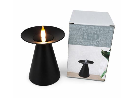 Lampka LED 13 x 8 cm czarna