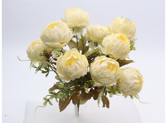 Kwiat sztuczny peonia bukiet 39 cm