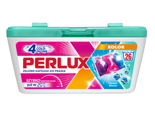 Kapsułki żelowe do prania kolor 26 sztuk pudełko Perlux