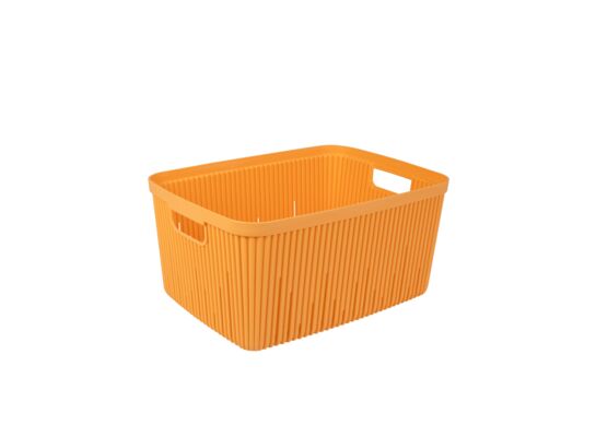 Pojemnik ryflowany 13 l żółty