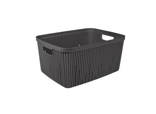 Pojemnik ryflowany 18 l czarny
