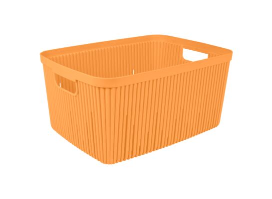 Pojemnik ryflowany 18 l żółty