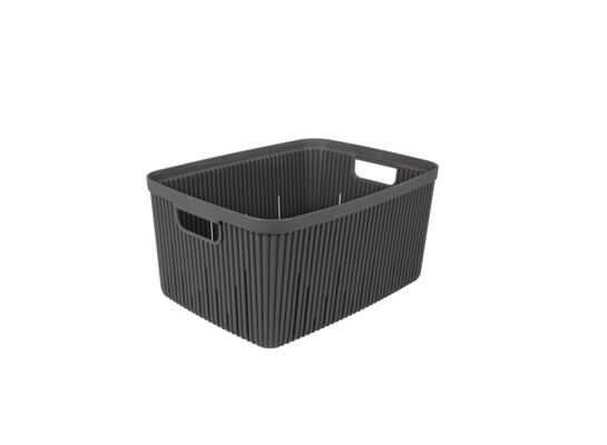 Pojemnik ryflowany 13 l czarny