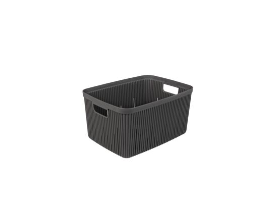 Pojemnik ryflowany 7 l czarny