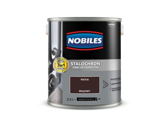 Farba Nobiles Stalochron Brązowy 2,5 l