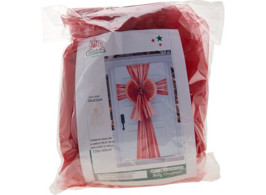 Ozdoba na drzwi 58 x 83 cm oranza czerwony