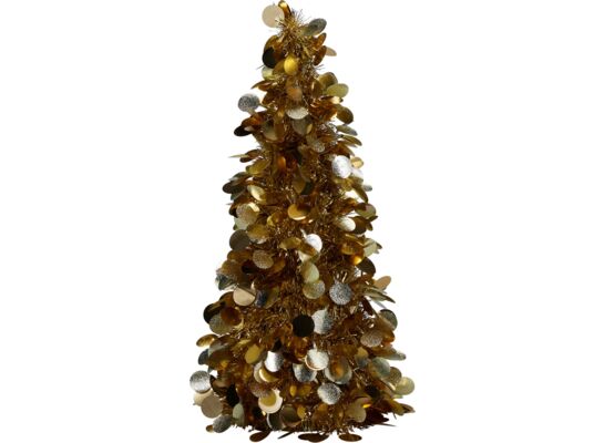 Choinka z łańcucha 46 cm ciemnozłoty