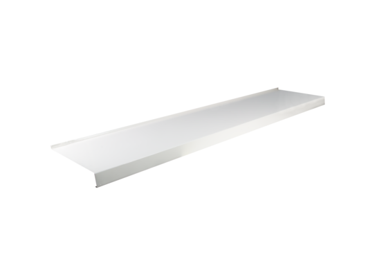 Parapet zewnętrzny stalowy biały 20 x 120 cm Plasti King
