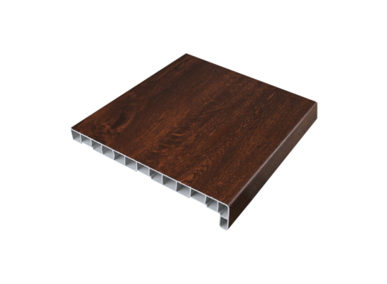 Parapet wewnętrzny PVC orzech 30 cm x 2,98 m Plasti King
