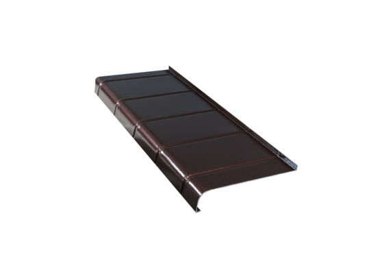 Parapet zewnętrzny aluminiowy 20 x 120 cm miedź antyczna płytka Plasti King