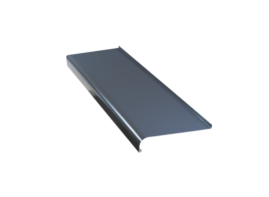 Parapet zewnętrzny stalowy grafit 20 x 120 cm softline Plasti King