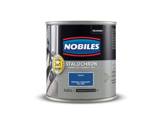 Farba Nobiles Stalochron Niebieski sygnałowy
RAL 5005 0,65 l