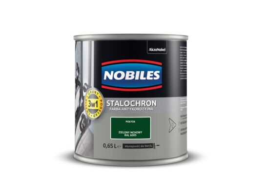 Farba Nobiles Stalochron Zielony mchowy RAL 6005 0,65 l