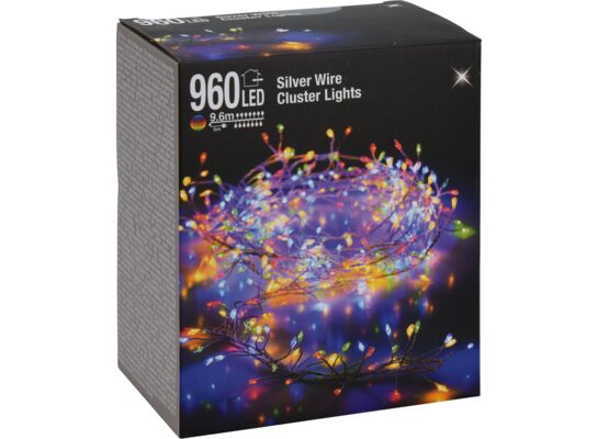 Łańcuch świetlny 960 LED Multi Cluster wielokolorowy