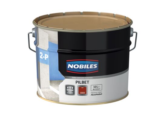 Farba do betonu Pilbet Czerwony Tlenkowy 10 l Nobiles