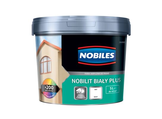Farba fasadowa Nobilit Plus Biały 5 l Nobiles
