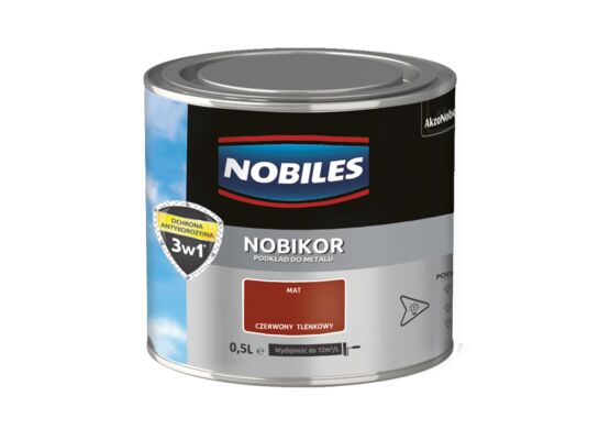 Farba gruntująca Nobikor Czerwony Tlenkowy 0,5 l Nobiles