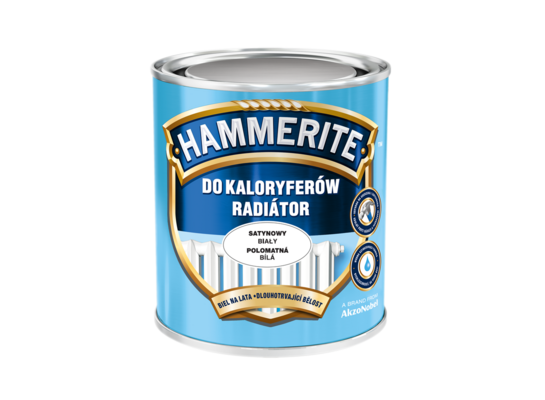 Emalia termoodporna do kaloryferów satynowy Biały 0,7 l Hammerite