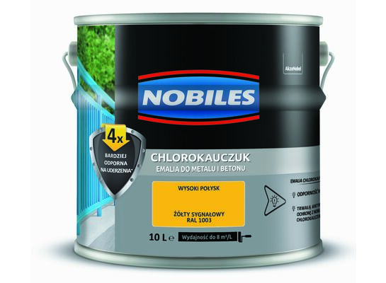 Farba chlorokauczukowa Chlorokauczuk RAL 1003 10 l Nobiles