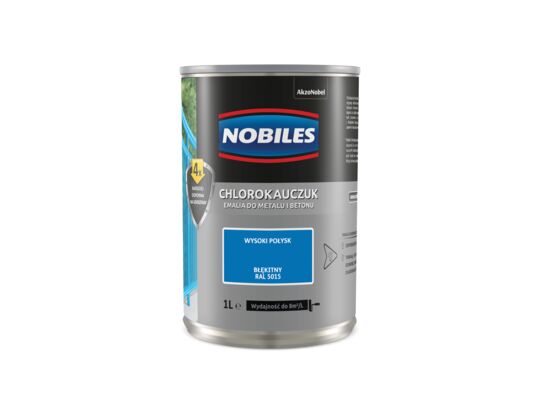 Farba chlorokauczukowa Chlorokauczuk RAL 5015 1 l Nobiles