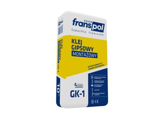 Klej gipsowy montażowy GK-1 10 kg Franspol