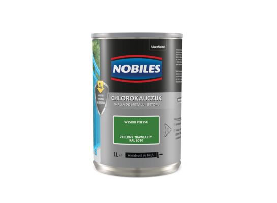 Farba chlorokauczukowa Chlorokauczuk RAL 6010 1 l Nobiles