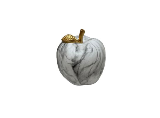 Figura ozdobna jabłko 14,7 cm szary