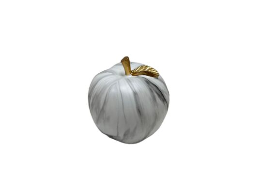 Figura ozdobna jabłko 12 cm szary