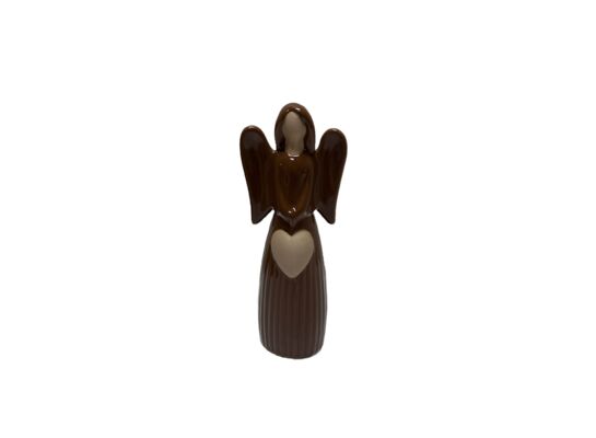 Figura ceramiczna anioł 18,6 cm czerwony