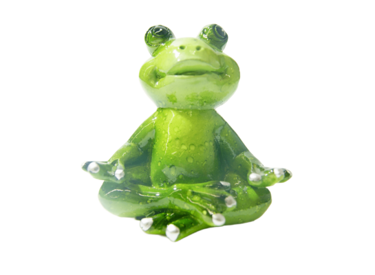 Figura z poliresinu żaba 6 cm zielony