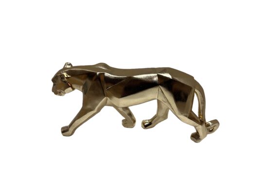 Figura ozdobna pantera 18 cm złoty