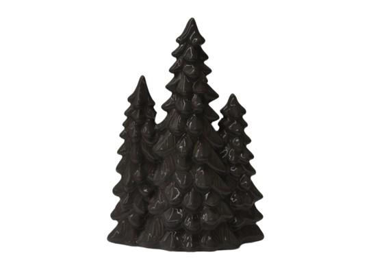 Figura ceramiczna choinki 19,8 cm czarny