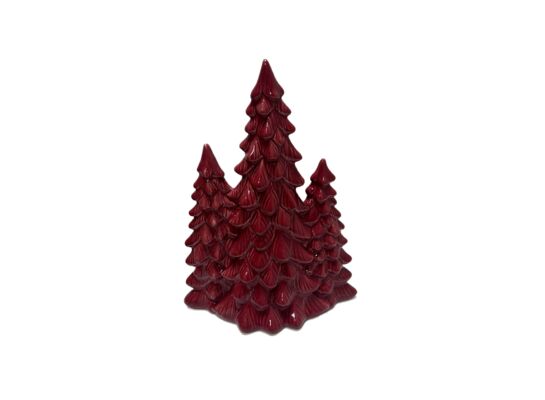 Figura ceramiczna choinki 24,7 cm czerwony
